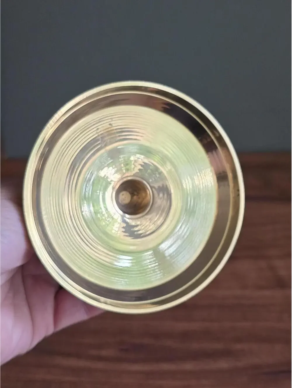 Vintage Tall Polished Brass Taper Candlestick Holder – 10.5